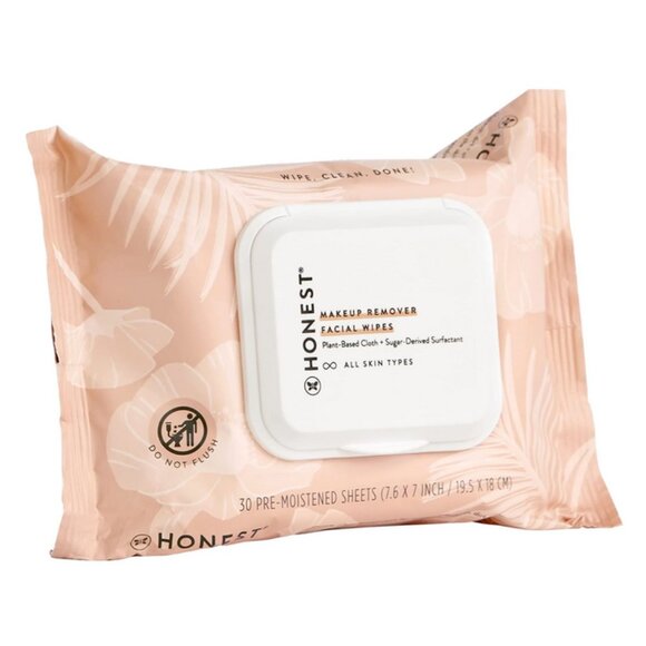 Honest Beauty Fragrance Free Cleansing Makeup Remover Facial Wipes 90 Count - Picture 2 of 9